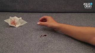 How to clean a blood stain from your sofa using Aquaclean Technology® after 24 hours. screenshot 5
