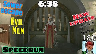 Evil nun - 1.8.0, Speedrun (6:38), Sewer escape