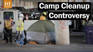 Homeless Advocates call for city to "Stop the Sweeps"