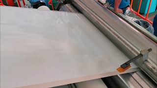 Adhesive coating on aluminum foil by comma coater