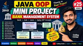 Java OOP Mini Project in Hindi | Bank Management System | Java Course #25