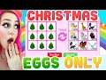 Can We Beat The TRADING CHRISTMAS EGGS ONLY CHALLENGE?! ROblox Adopt Me