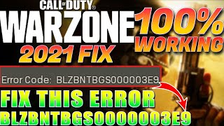 How To Fix The "BLZBNTBGS0000003E9" Error in Call of Duty Warzone | 2021 Fix - 100% Working screenshot 5