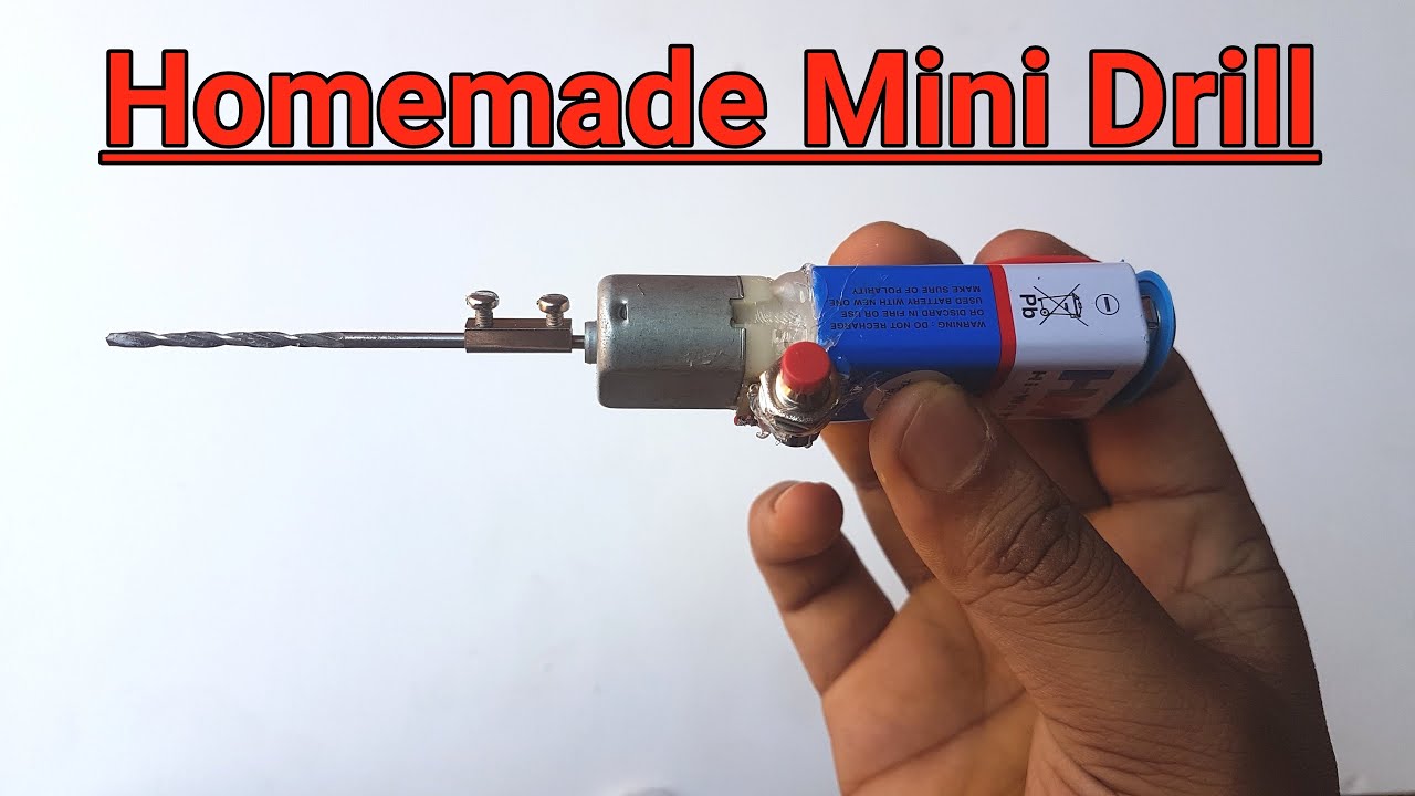 How to make drill machine at home Make a high speed mini drill YouTube