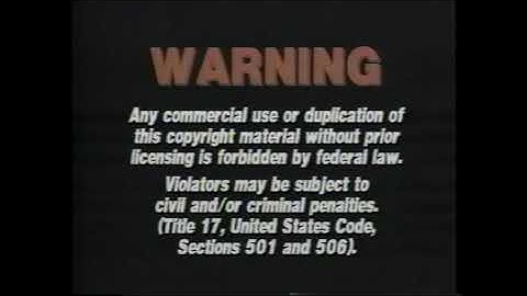 Opening to Sweet Killing (1993) Canadian VHS Release