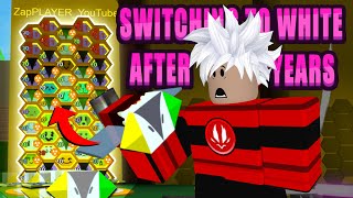 SWITCHING to a Perfect WHITE HIVE in Bee Swarm Simulator | Roblox