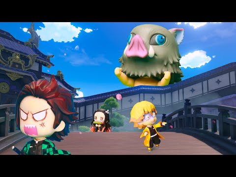 【鬼滅の刃】 Kimetsu No Yaiba 伊之助は人を巨人にする魔法の機械を作った