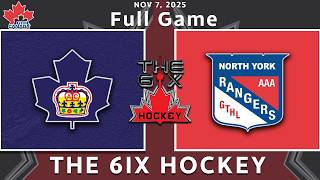 GTHL U16 AAA FULL GAME - Toronto Marlboros vs North York Rangers | 6ix Hockey Archive