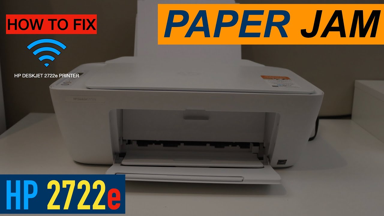 HP DeskJet 2722e Paper Jam. - YouTube
