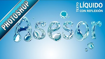 Tutorial de Photoshop - Texto Liquido con reflexion de luz