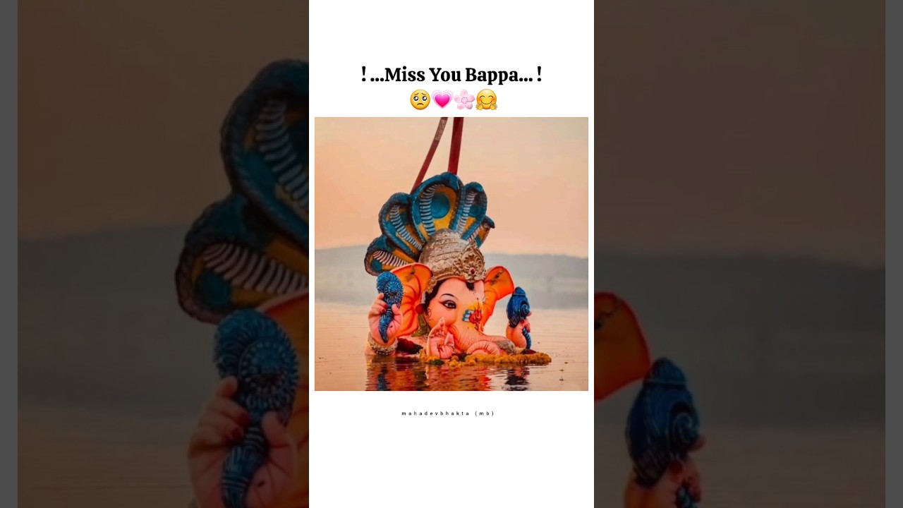 Ganesh Visarjan Status 2025 💗🥺 Ganpati Visarjan Status 