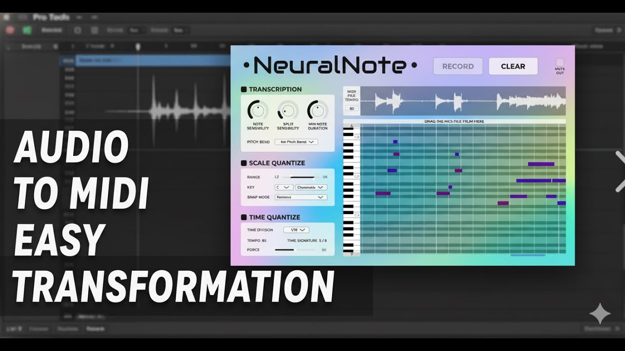 How to  makes Audio to MIDI conversion simple and fast. Watch now and transform your workflow!