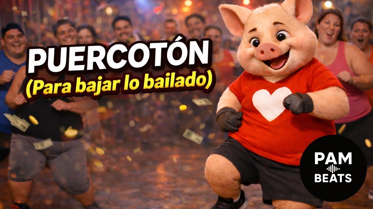 Puercotón 🐷💃 | Electrocumbia Bailable para Quemar Calorías | Pam Beats