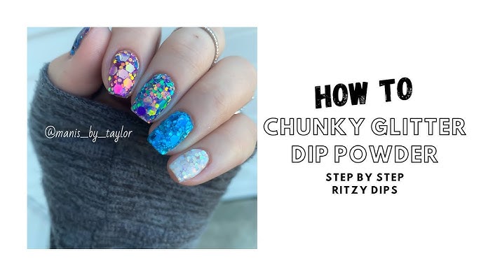 Tutorial, How to Dip Chunky Glitter