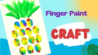 DIY Pineapple Finger Paint Craft