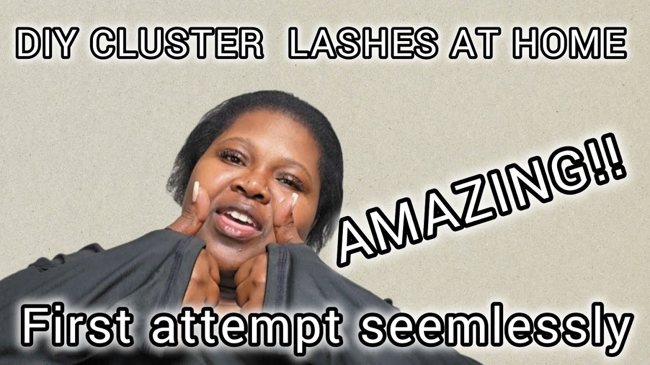 How to install Lashes at home as a beginner : CLUSTER Lashes 101 - YouTube