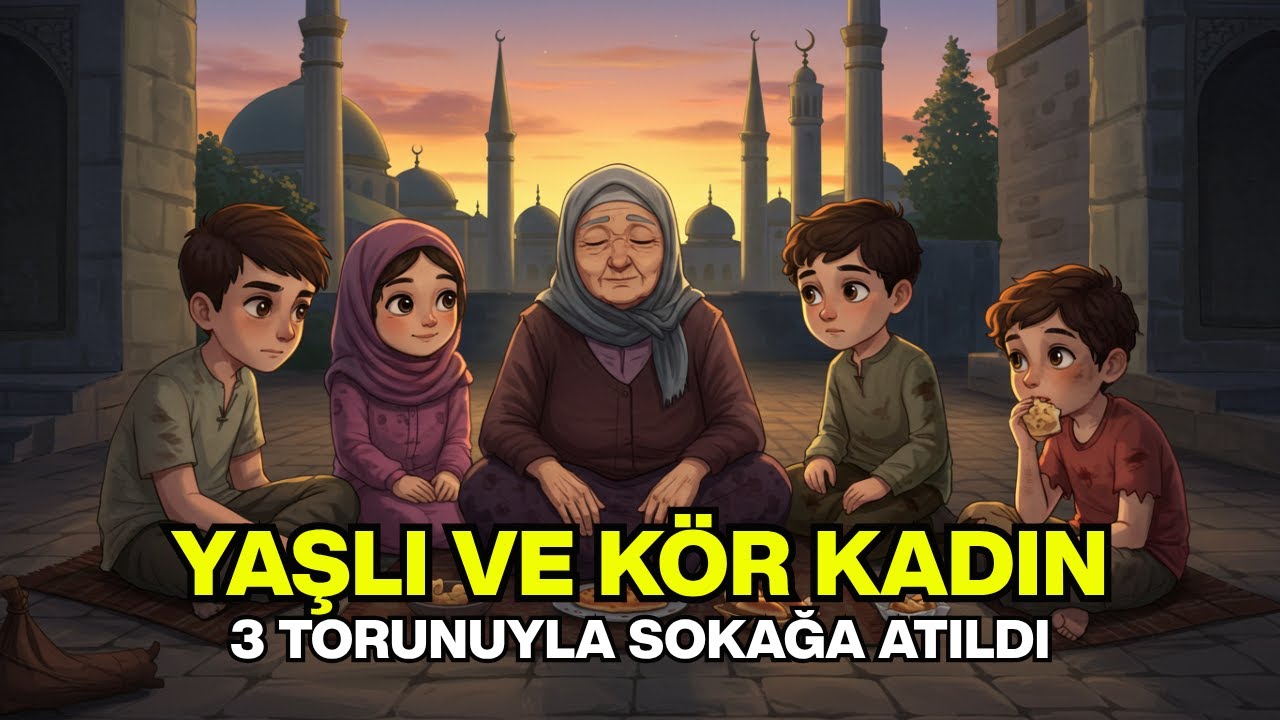 3 Yetim Torunuyla SOKAĞA Atılan Yaşlı ve KÖR Kadın! #ibretlikhikaye