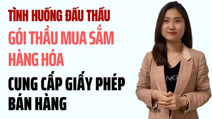 Chi tiền bán hồ sơ thầu mua sắm hàng hóa