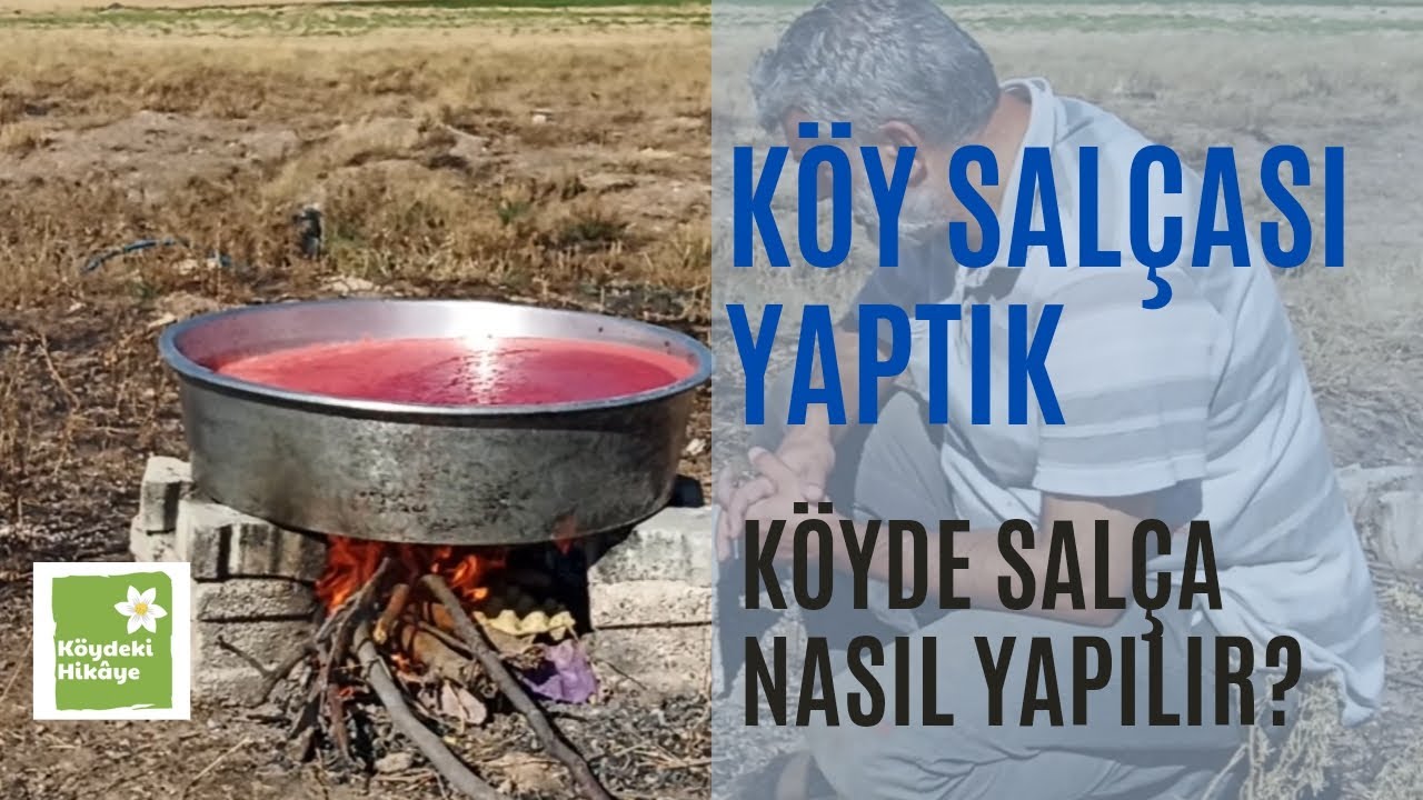 Köyde Domates Salçası Yaptık