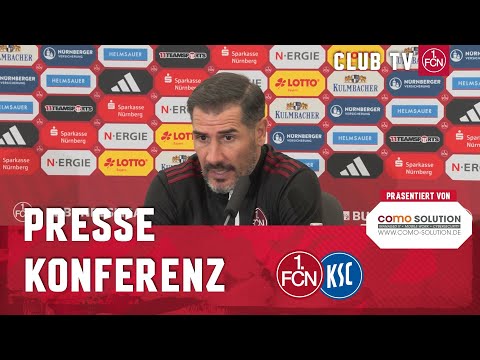 Die PK mit Cristian Fiél & Christian Eichner | 1. FC Nürnberg - Karlsruher SC 0:1