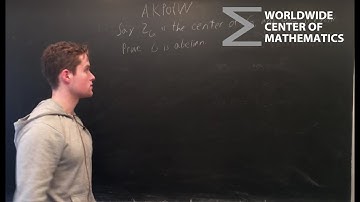 AKPotW: Cyclic Quotient Groups [Group Theory]