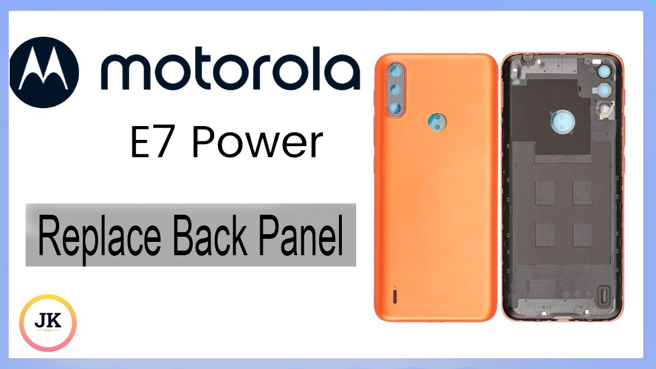 Moto E7 Power Back Cover Replacement at Home | No Tools? No