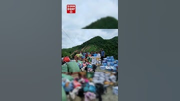 Lũ Lụt Dữ Dội: Người Dân Lào Liều Mình Bơi Qua Sông Nậm Mộ Sang Việt Nam Cầu Cứu!