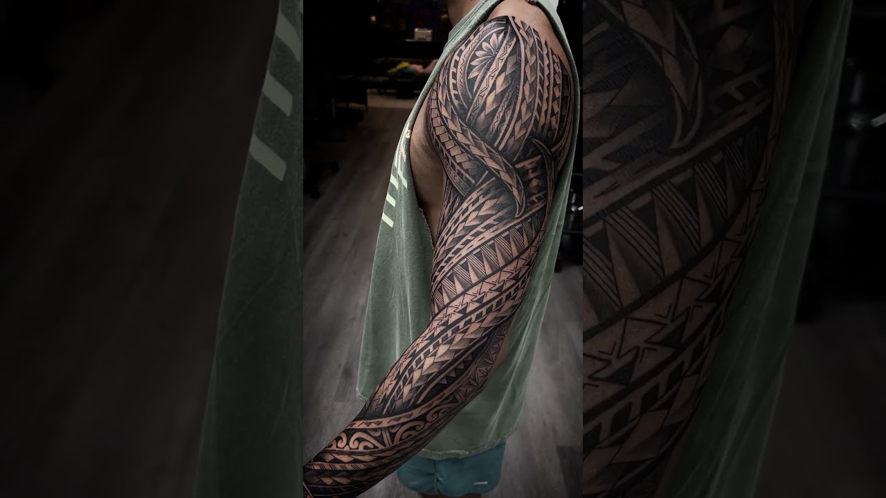Amazing Freehand Sleeve Polynesian Art Inspiration by Juliano Torres 