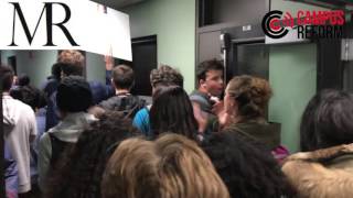 Anti-Trump protesters storm library at the University of Michigan