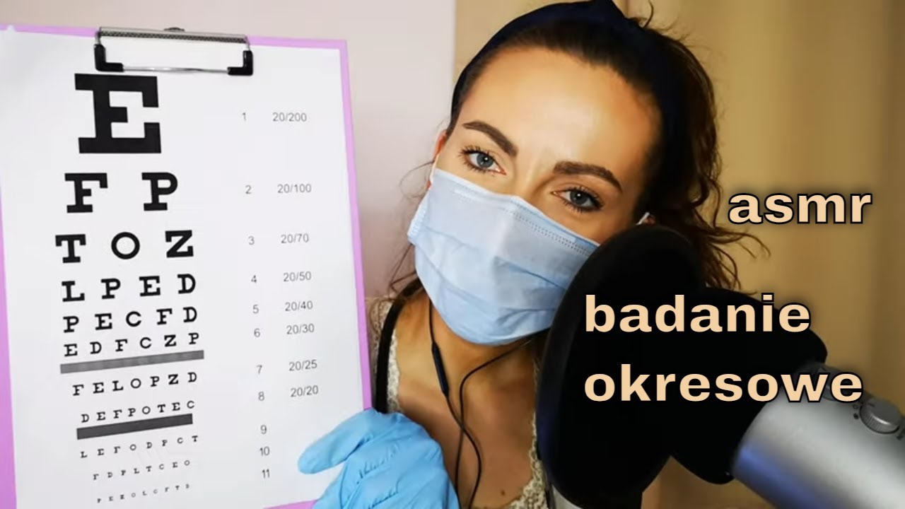 ASMR po polsku - Badanie okresowe do pracy #roleplay * szept * badanie wzroku * dźwięki pisania