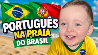 PORTUGUESES NA PRAIA DO BRASIL PELA PRIMEIRA VEZ