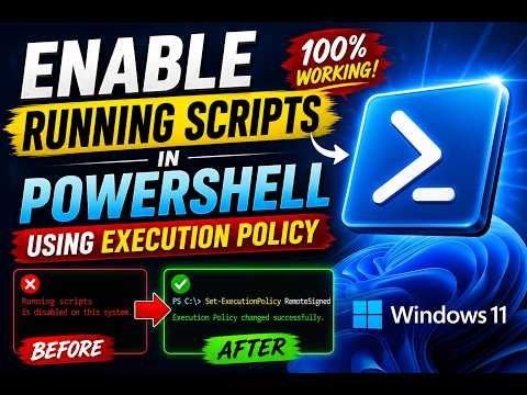 How to Enable Running Scripts in PowerShell on Windows 11