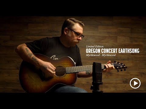 Oregon Concert Earthsong Myrtlewood LTD Acoustic Guitar Demo