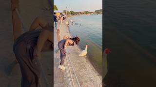 Abeesha Turns Into a Duck! 😂 #familyvlog #visitqatar #abeesha #trending #shorts