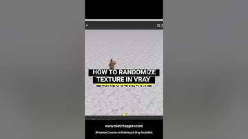 How to randomize texture in Vray for Sketchup | How to tile materials correctly without repetition?
