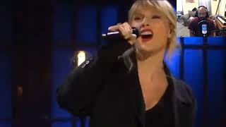 TAYLOR SWIFT REACTION TO - Taylor Swift - False God - Full performance at SNL 2019