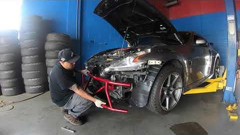 Nissan 370z nismo gets Stillen long cold air intakes and front bash bar S2 Diy 2