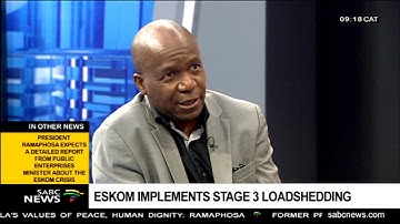 Eskom implements stage 3 loadshedding