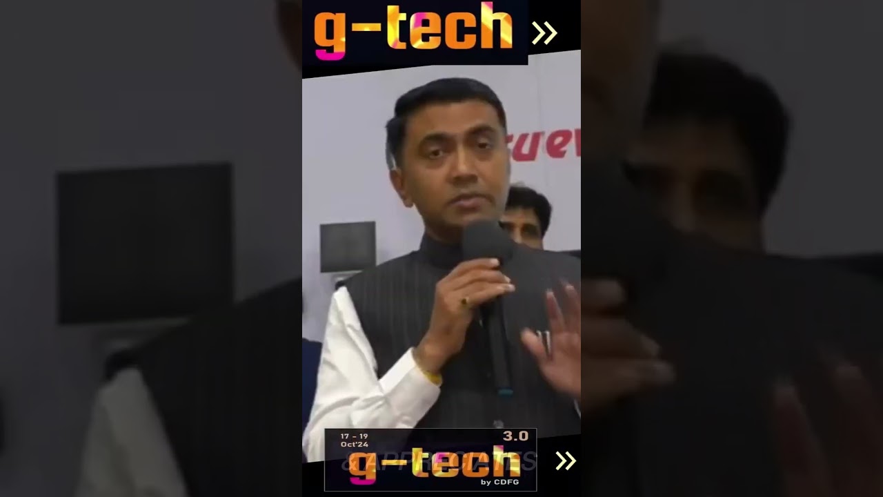 Cm of Goa  Dr. Pramod Sawant appreciates G-TECH show by CDFG