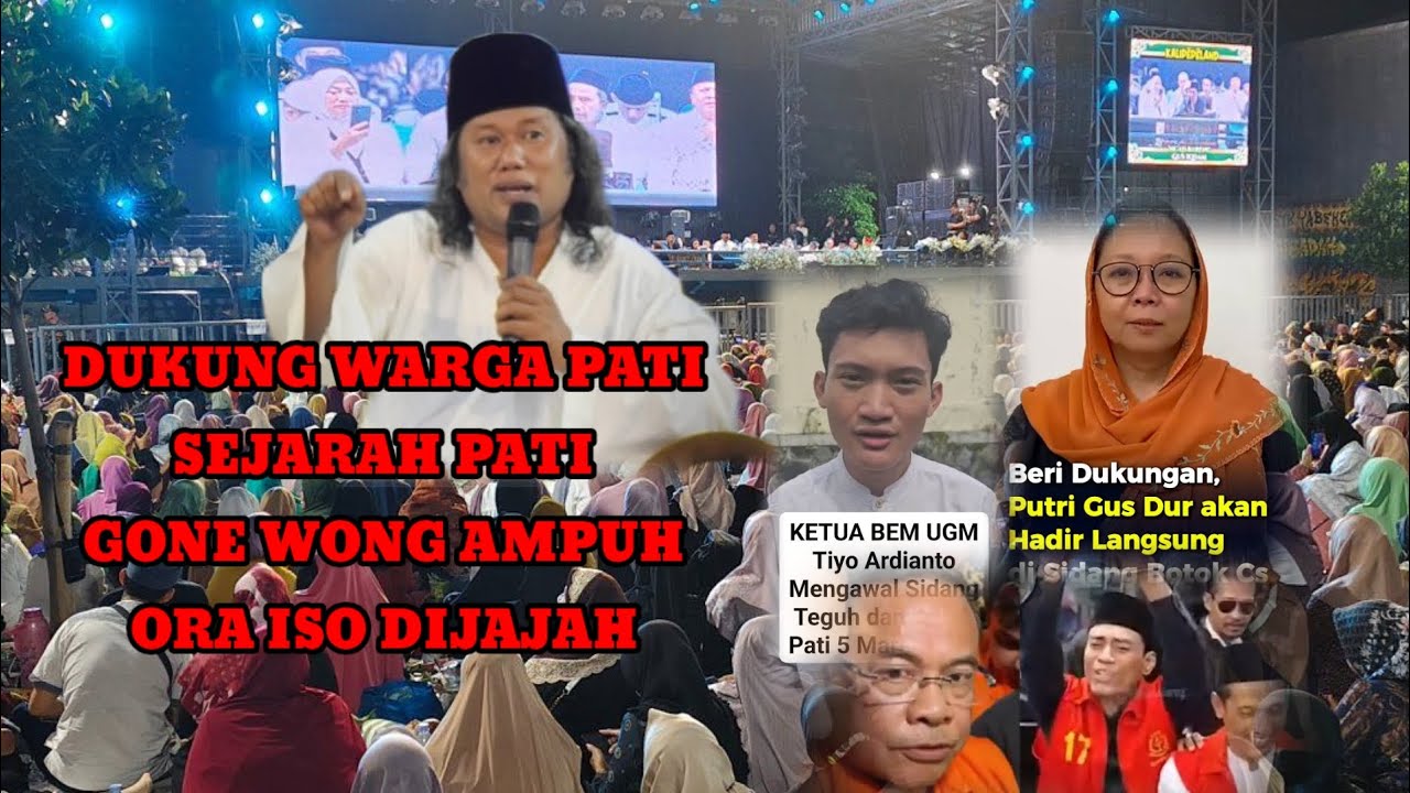 GUS MUWAFIQ DAN ALISSA WAHID DUKUNG WARGA PATI, ORA ISO DIJAJAH GONE WONG AMPU