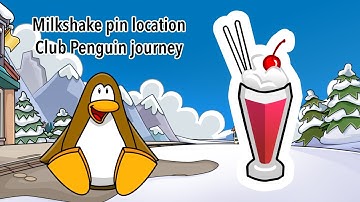 (Unavailable) Milkshake pin location | Club penguin journey