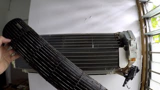 How to DIY dismantle Mitsubishi Electric air con fan coil MSYGE10VA blower