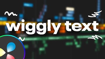Create a wiggly text effect fast and easy | Davinci Resolve!