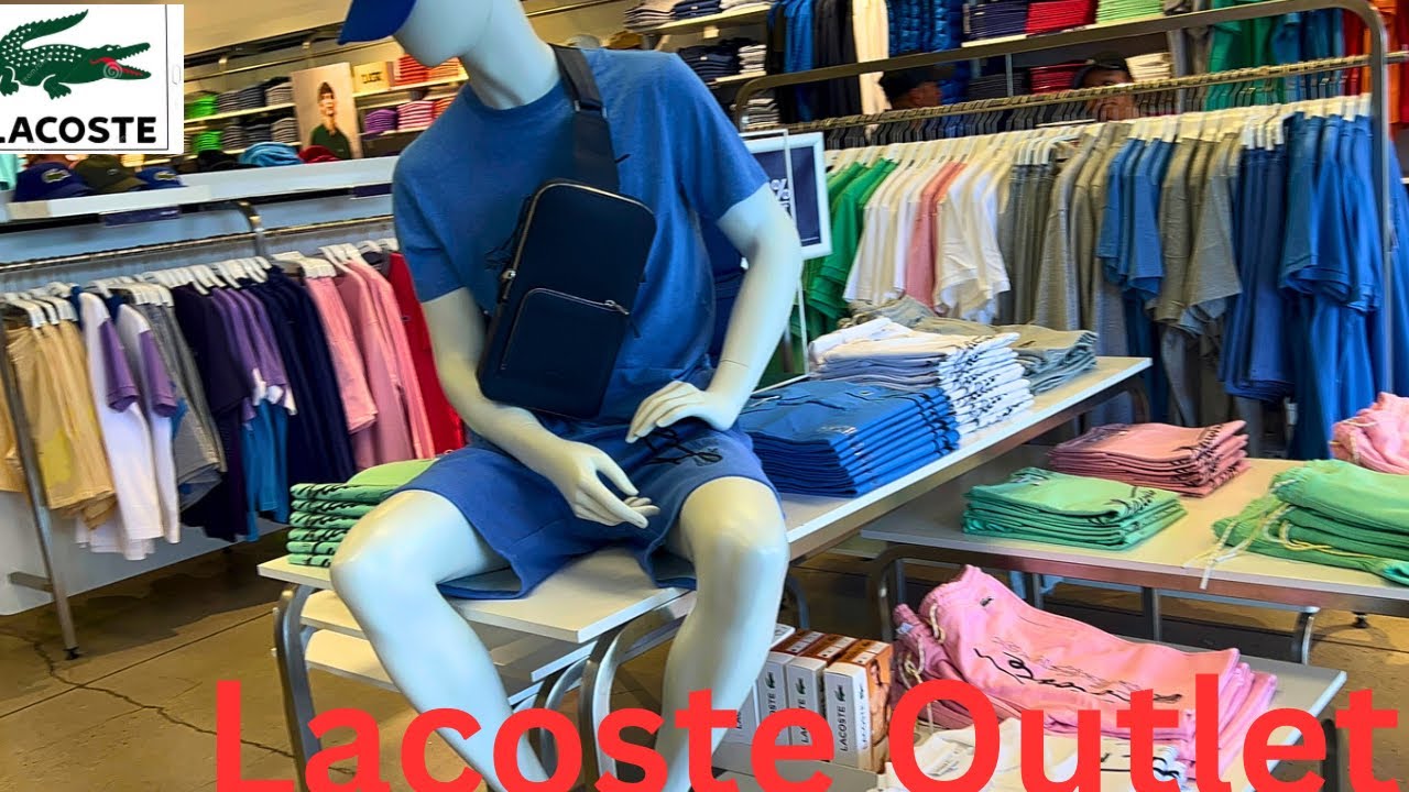 Bigote Algún día Bungalow LACOSTE OUTLET ~ Lacoste Men's two-tone printed Polo SALE/SHOP WITH ME -  YouTube