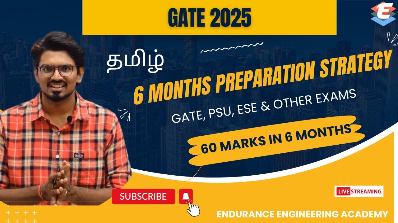 6 Months GATE Preparation Strategy | 60 Marks in 6 Months | தமிழ் ...