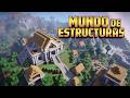 ¡Sobreviví en un mundo solo de estructuras en Minecraft!