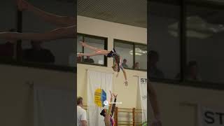 WOW see this jump in slowmotion - acrobatic gymnastics womens pair