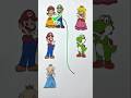 Super Mario Galaxy Easy Line Matching Paper Puzzle Game 🧩 #mario #luigi #artandcraft