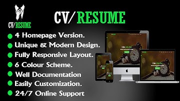 CV/Resume Template | Themeforest Website Templates and Themes