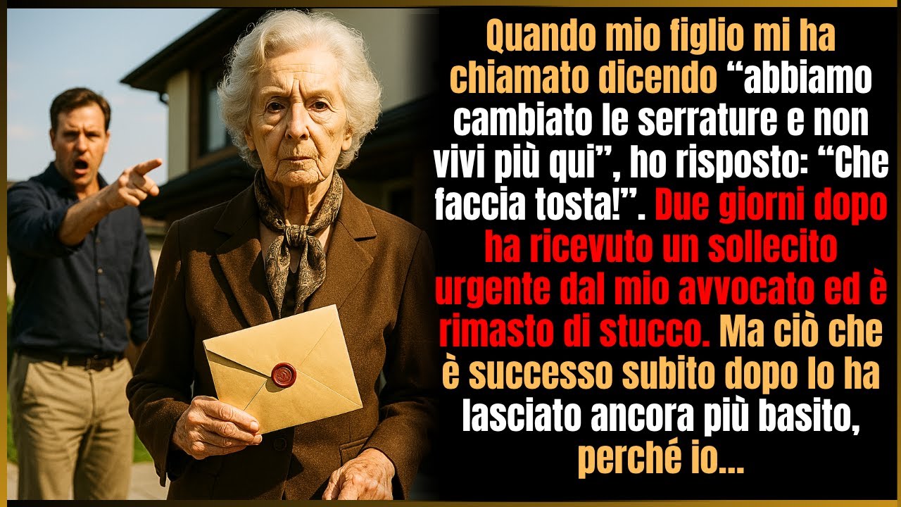 Mio figlio ha urlato: “Hanno cambiato le serrature, non vivi più qui!” – e allora io…